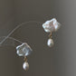 Fancy fun Cloudy and rain drop baroque pearls stud earring-gift for her,birthday gift-Hand pick each pieces