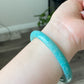 Amazonite Crystal Bracelet bangle with Natural Sparkles – Anxiety Relief, Confidence Boost, Healing Stone Jewelry