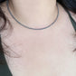 2mm+ Faceted Terahertz Choker Necklace - Healing Energy Jewelry - Elegant Faceted Stone Choker gift for her gift for him