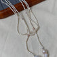 Handmade Freshwater Baroque Pearl Long Necklace 47" Multi-Way Wrap Lariat Pearl Necklace