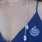 Handmade Freshwater Baroque Pearl Long Necklace 47" Multi-Way Wrap Lariat Pearl Necklace