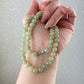 High Grade Natural Light Green Smooth Round Lucky Jade Bead Necklace | birthdays Gift|  anniversaries gift-mothers day gift for her-翡翠-ヒスイ