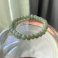 High Grade Nephrite Hetian Jade Biyu ,Abacus Bead Donut Ring Shape Green Bracelet  Emotional Healing and Self-Acceptance 8MM