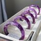 Handcrafted  Super Flash  Natural Lepidolite Bangle Bracelet - Balance Your Spirit and Style