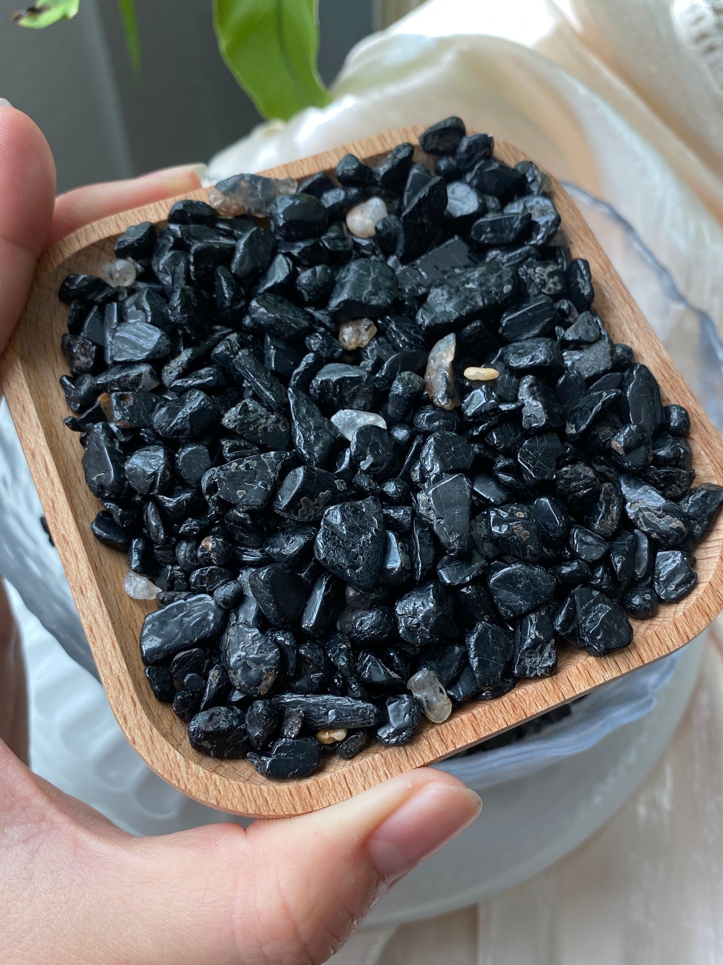 Black Tourmaline raw rocks Natural Crystal Chips, Choose oz or lbs Wholesale Bulk Lots (Raw Black Tourmaline Chips)