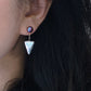 Convertible Pearl Drop Earrings – 3-in-1 Baroque pearl Triangle Earrings – Front Back Stud Earrings – Gift for Her, Bridesmaid, Minimalist Jewelry