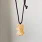 Natural flower agate faceted cut bear necklace pendant-beads bear-Sakura Agate-Stimulating Creativity-gift for her-gift for him