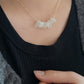 Libyan Desert Glass Smile line Necklace-Healing Necklace - Serenity and Protection Charm Jewelry