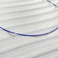 Unique found 1mm Lapis Lazuli  Tiny Pearl Choker Necklace Dainty Minimalist Beaded Necklace  Dainty Layering Necklace ultra thin choker