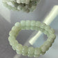 AA  Natural White Jade square bead handmade Bracelet Best lucky Gift for her,gift for Mom,meditation crystal bracelet gift for him