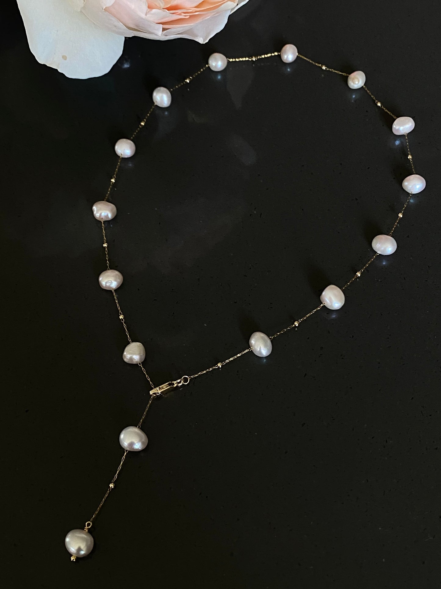 Stellar Elegance:Starry Sky Pearl/Tears of Pearl Natural Freshwater baroque pearls Handmade Multiple use necklace/chocker Necklace