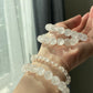 Natural Versatile Azeztulite smooth round Bracelet-Spiritual Awakening Stone for Meditation, Healing, and Transformation