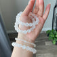 Natural Versatile Azeztulite smooth round Bracelet-Spiritual Awakening Stone for Meditation, Healing, and Transformation