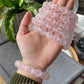 Jumbo size Starlight Rose Quartz Bracelet- Enhance Your Wellbeing with Natural Healing Crystals