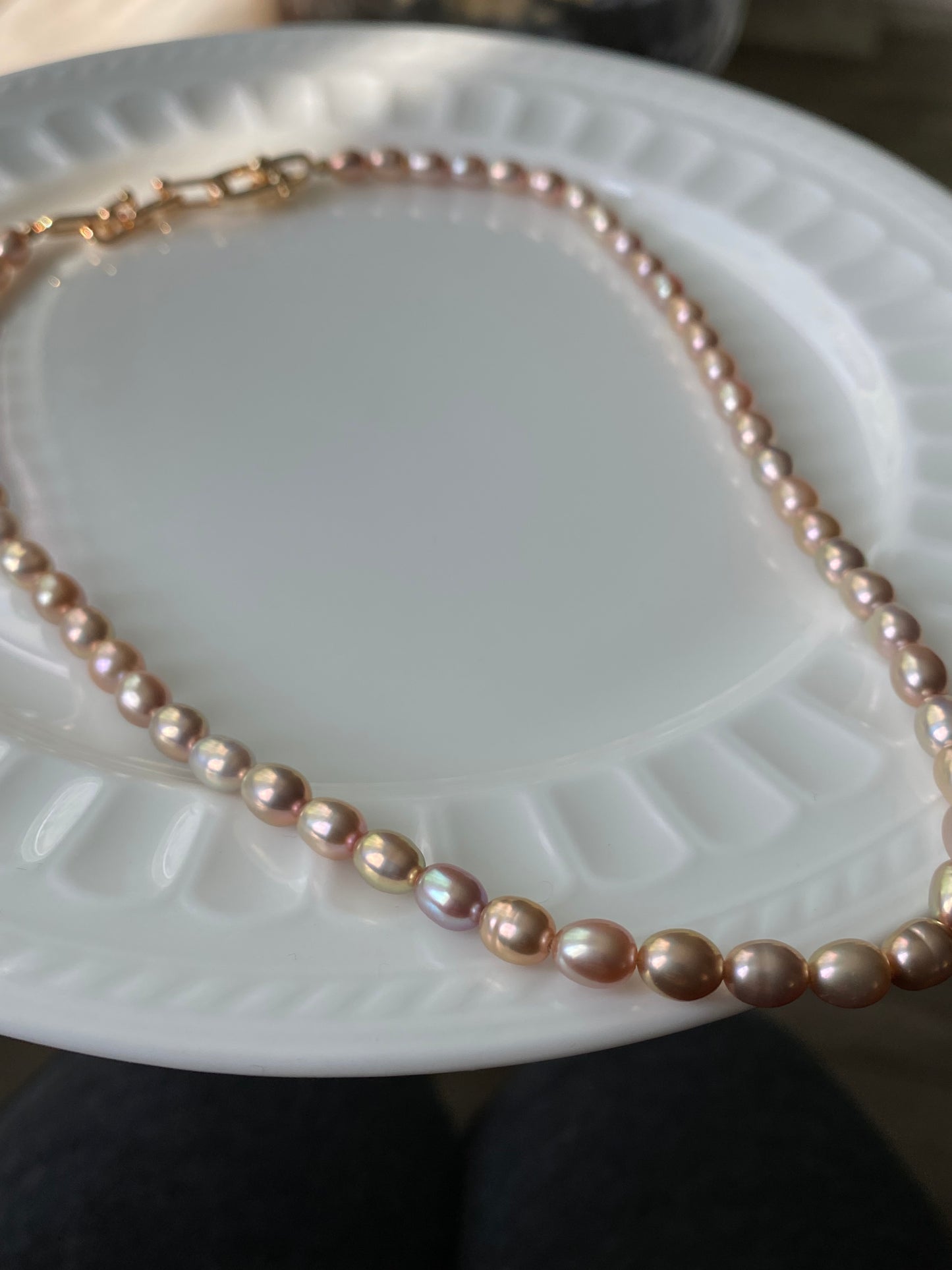 Classic Timeless Pearl Necklace - Elegant Rice Pearl Jewelry for Every Occasion