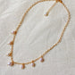 Princess Lace Pearl Necklace  Dainty Freshwater Pearl Drop Necklace Elegant Romantic Gold Choker  Handmade Bridal Jewelry Gift for Her