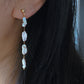 galaxy luster Keshi Pearl Tassel Earrings – Wedding & Bridesmaid Jewelry