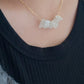 Libyan Desert Glass Smile line Necklace-Healing Necklace - Serenity and Protection Charm Jewelry