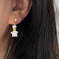 Best Wishing Bottle Pearl Earrings Baroque Pearl Star Dangle Earring Detachable Pendant 3-in-1 Necklace & Earrings Dreamy Gift for Her