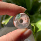 TOP grade Cherry Blossom Agate Peace Buckle donut shape Pendant - Multi-Use Healing Stone for Serenity & Protection