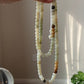 Natural Elegant Long Hetian Jade Necklace with Healing Barrel-Shaped Beads