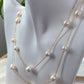 freshwater Starry Cascade baroque Pearl Necklace - Versatile Elegance with Multiple Styling Options