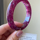 Handcrafted  Super Flash  Natural Lepidolite Bangle Bracelet - Balance Your Spirit and Style