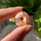 TOP grade Cherry Blossom Agate Peace Buckle donut shape Pendant - Multi-Use Healing Stone for Serenity & Protection