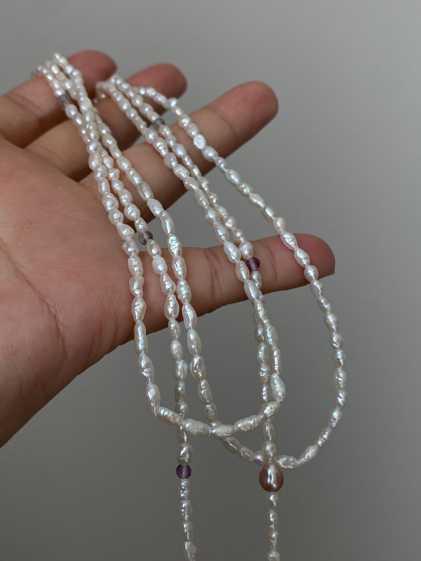 Handmade Freshwater Baroque Pearl Long Necklace 47" Multi-Way Wrap Lariat Pearl Necklace
