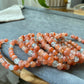 Natural Arusha Sunstone super shinning Fire Smoothie Round Bangle Bracelet-Radiate Positive Energy and Joy