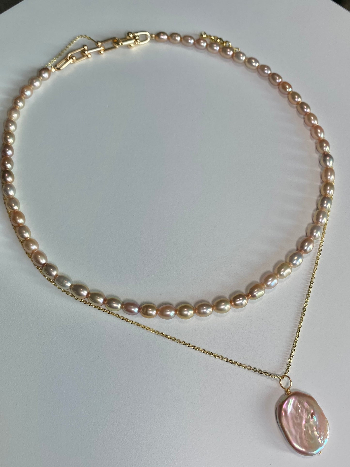 Classic Timeless Pearl Necklace - Elegant Rice Pearl Jewelry for Every Occasion