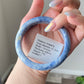 Natural blue and white spiritual and mental healing Kyanite Bangle- Throat and Third Eye Chakras