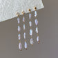 galaxy luster Keshi Pearl Tassel Earrings – Wedding & Bridesmaid Jewelry