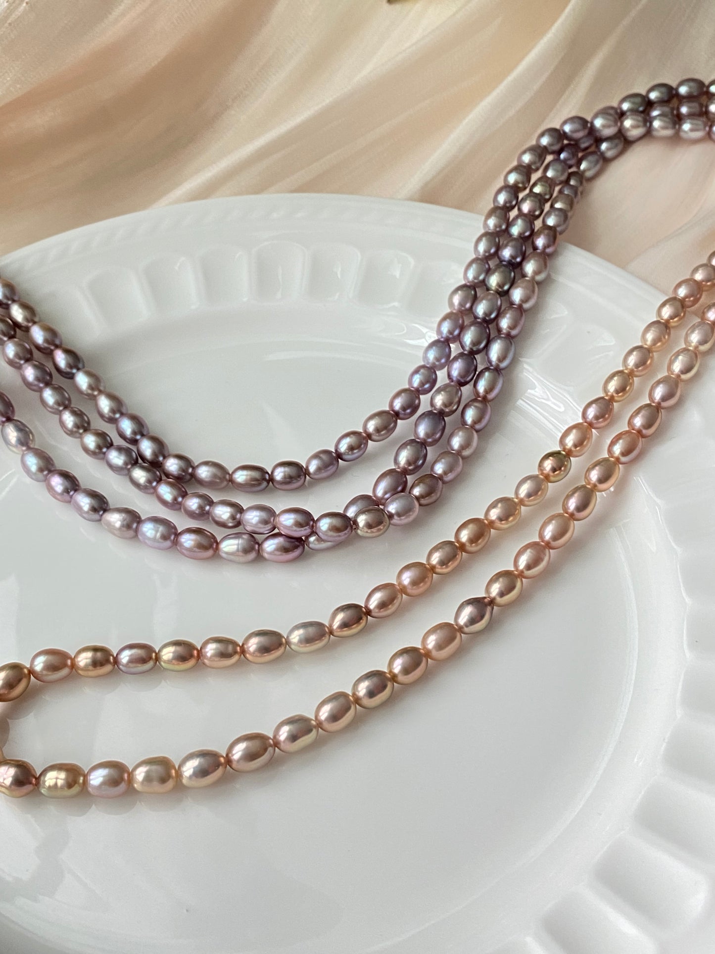 Classic Timeless Pearl Necklace - Elegant Rice Pearl Jewelry for Every Occasion