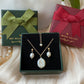 Best gift for her, Freshwater pearls earring with baroque pendant necklace,christmas gift set