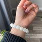 Natural Grade A Hetian White Jade Bracelet,Serenity & Healing Luxury Lucky Jewelry