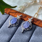 Elegant Natural Tanzanite and Sterling Silver Pendant Necklace - Timeless Luxury Accessory