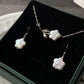 Cherry Blossom Baroque Pearl Set | Romantic Jewelry | Love-Inspired Earrings and Necklace