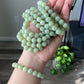 Natural Green & Yellow Jadeite smooth round Jade Bracelet | White Jade Healing Properties | Serene Energy Jewelry