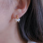 summer fun freshwater pearls firework style A and B dangle drop studd earrings, gift for her