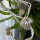 Handmade fresh water keshi pearls with akoya pearls flower multiple use necklace,triple wrap bracelet, chrismas gift