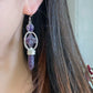 Natural crystal hand carved star Pendulum dangle earring single pieces,crystal healing earring