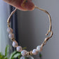 Natural freshwater baroque pearls Lava 14K gold filled bracelet,morther's day gift,wedding gift