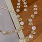 Summer Fun Natural freshwater baroque pearls with Prehnite daisy Flower elegant necklace,earring,bracelet set,