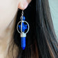 Natural crystal hand carved star Pendulum dangle earring single pieces,crystal healing earring