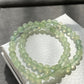 Natural nice clear faceted cut Prehnite shinning bead bracelet,gemstone bracelet (grape stone）