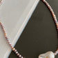 Fresh water pearls bright iridescent big baroque flame ball,fish tail baroque luster with gold pearls necklace