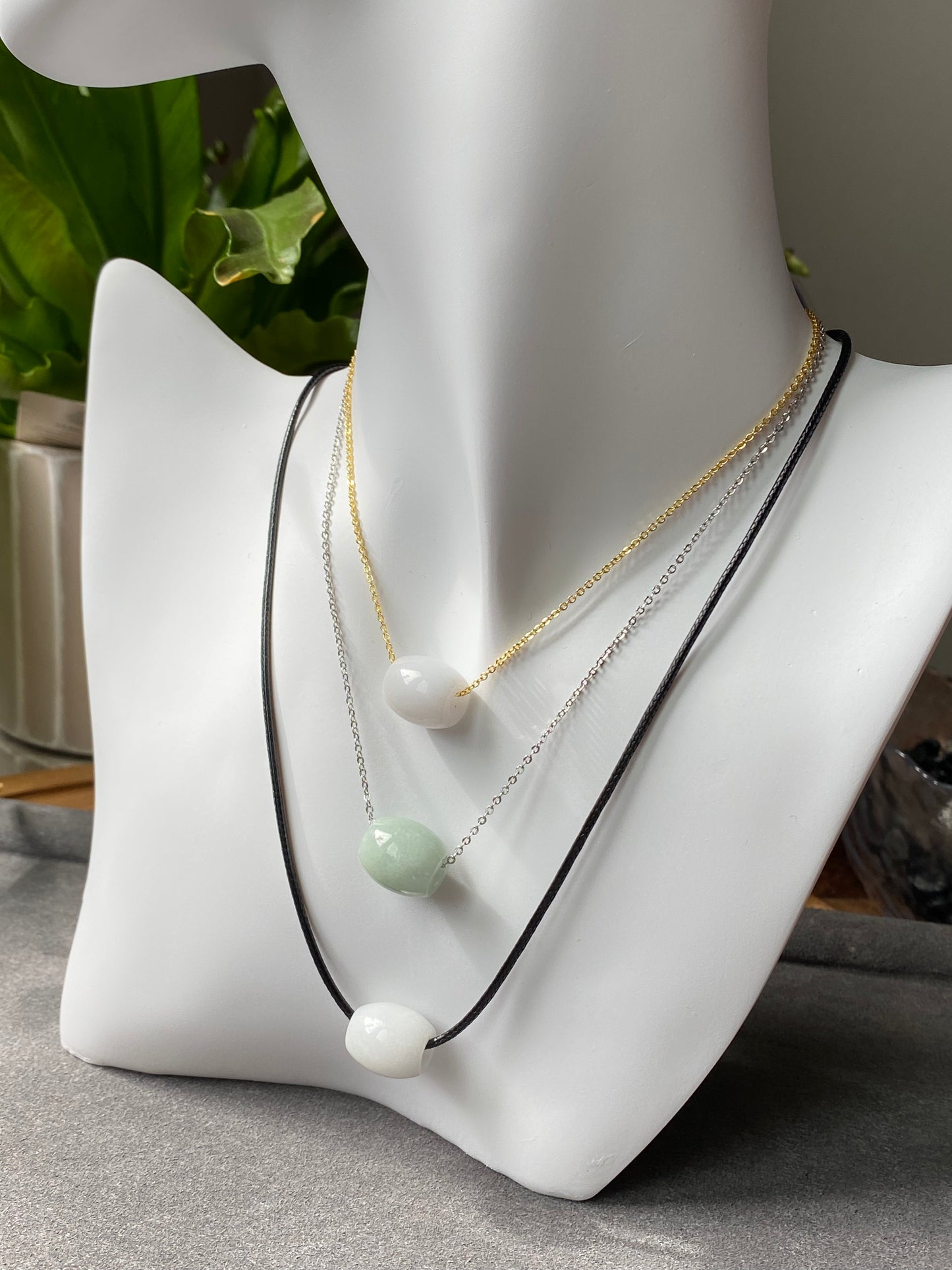 AAA  Natural BIYU Hetian Jade barrel bead Nephrite bead Lucky bead Necklace,gift for her,gift for him,christmas gift