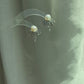Convertible Pearl Firework Earrings 2 in 1 Sparkling Detachable Studs