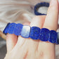 AAAA Natural Lapis Lazuli gemstone oval shape wide bracelet Energy Protection Meditation Spiritual